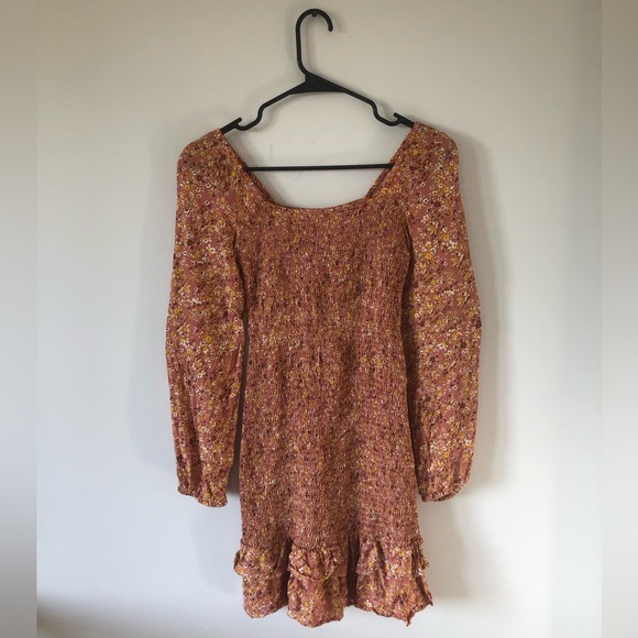 Japna Smocked Long Sleeve Mini Dress - Picture 5 of 5